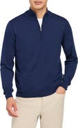Faherty Movement Performance Quarter Zip Sweater