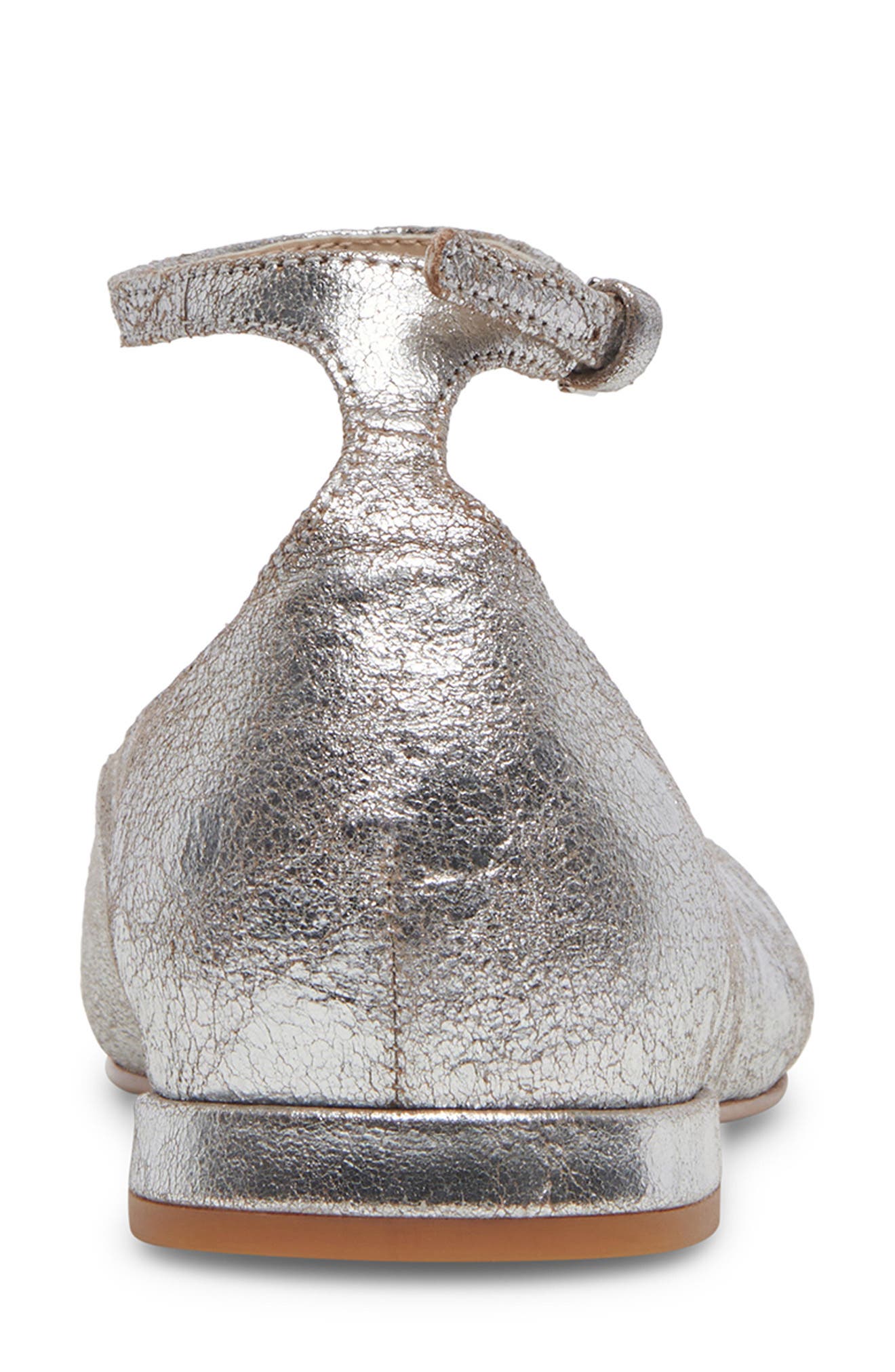 Dolce Vita Ashya Square Toe Flat, Alternate, color, Silver