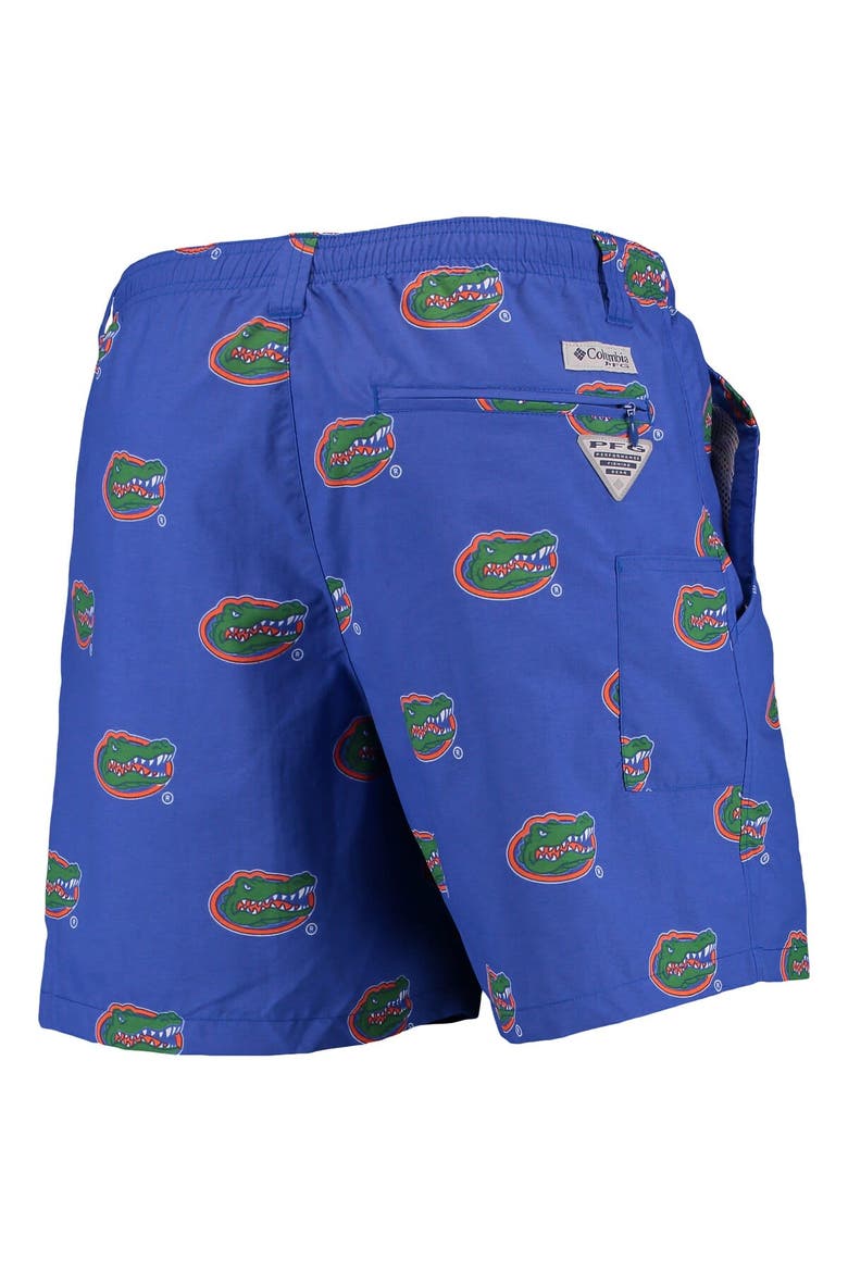 Men's Columbia Royal Florida Gators PFG Backcast II Omni-Shade Hybrid Shorts, Alternate, color, Royal