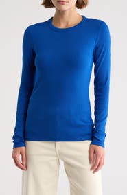 Nordstrom Everyday Stretch Pima Cotton Ribbed T-Shirt