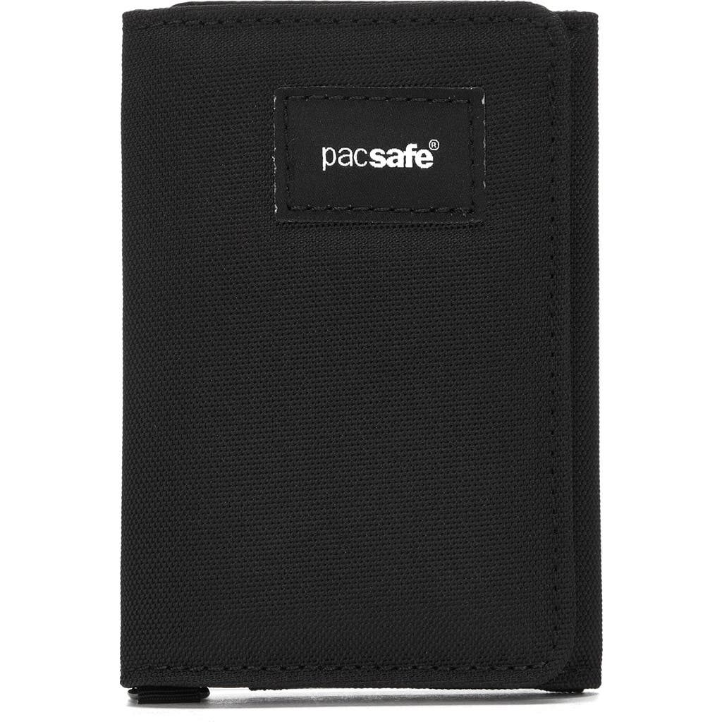 Pacsafe Rfidsafe Trifold Wallet In Black