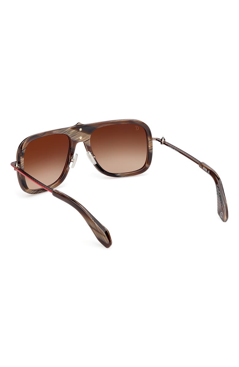 Christian Louboutin 58mm Navigator Sunglasses, Alternate, color,