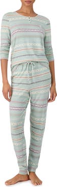 Lauren Ralph Lauren Henley Cotton Blend Pajamas