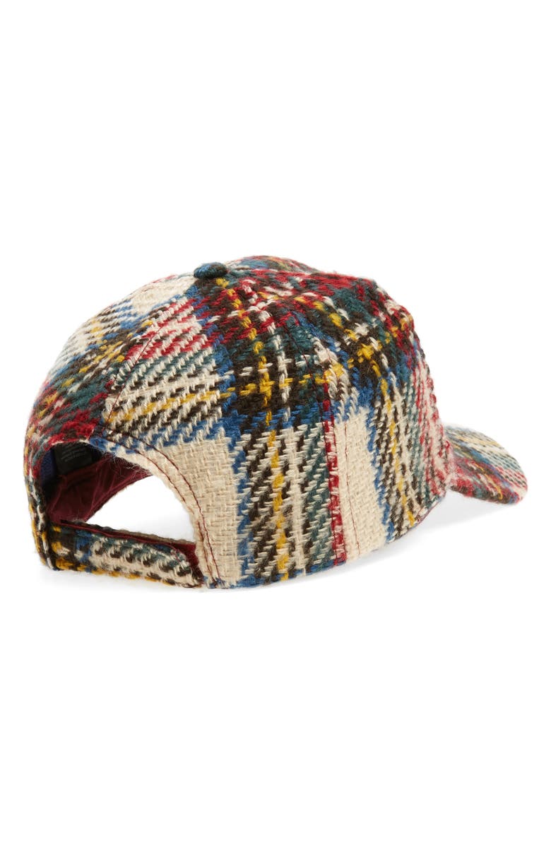 BP. Plaid Woolen Baseball Cap, Alternate, color, 