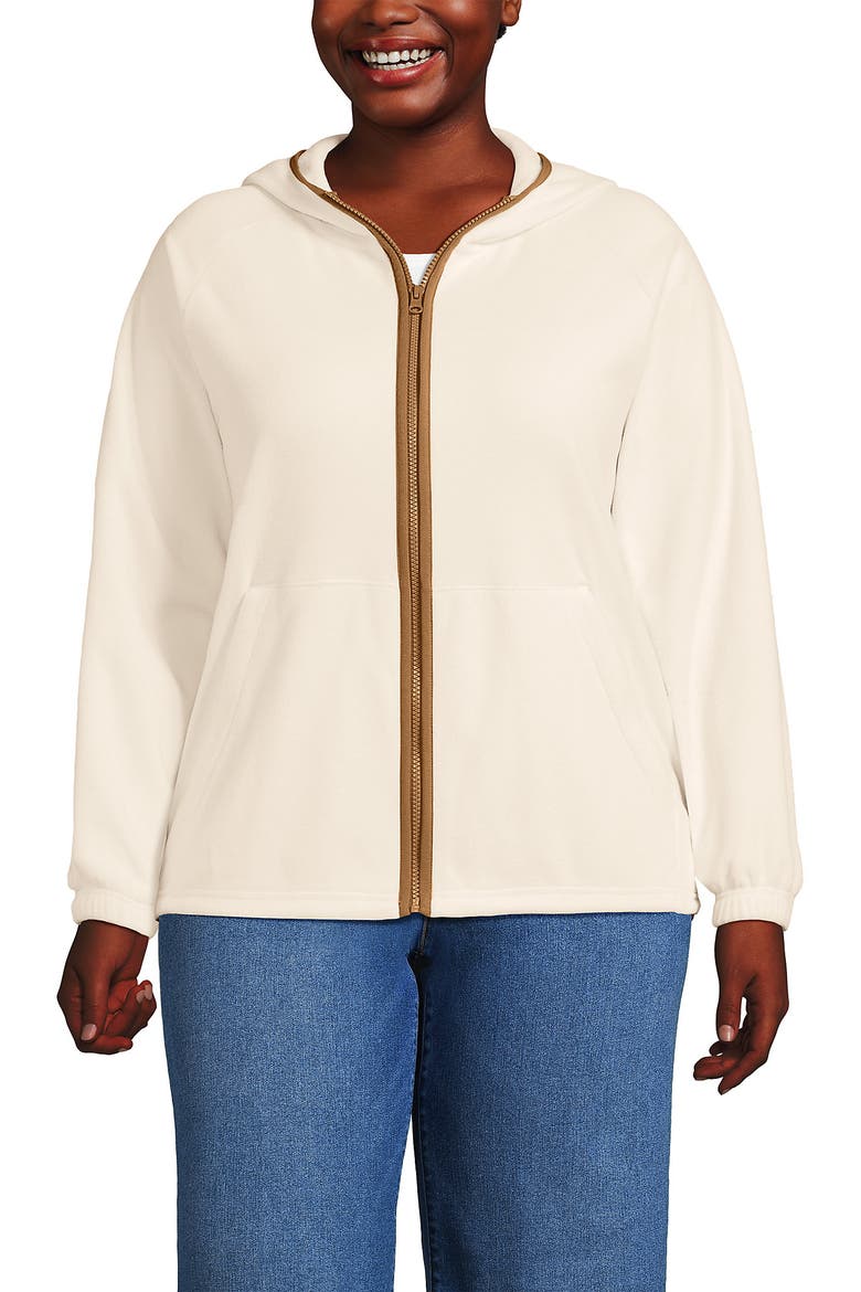 Plus Size Anyweather RainDefense Fleece Full Zip Jacket, Main, color, Ivory Latte