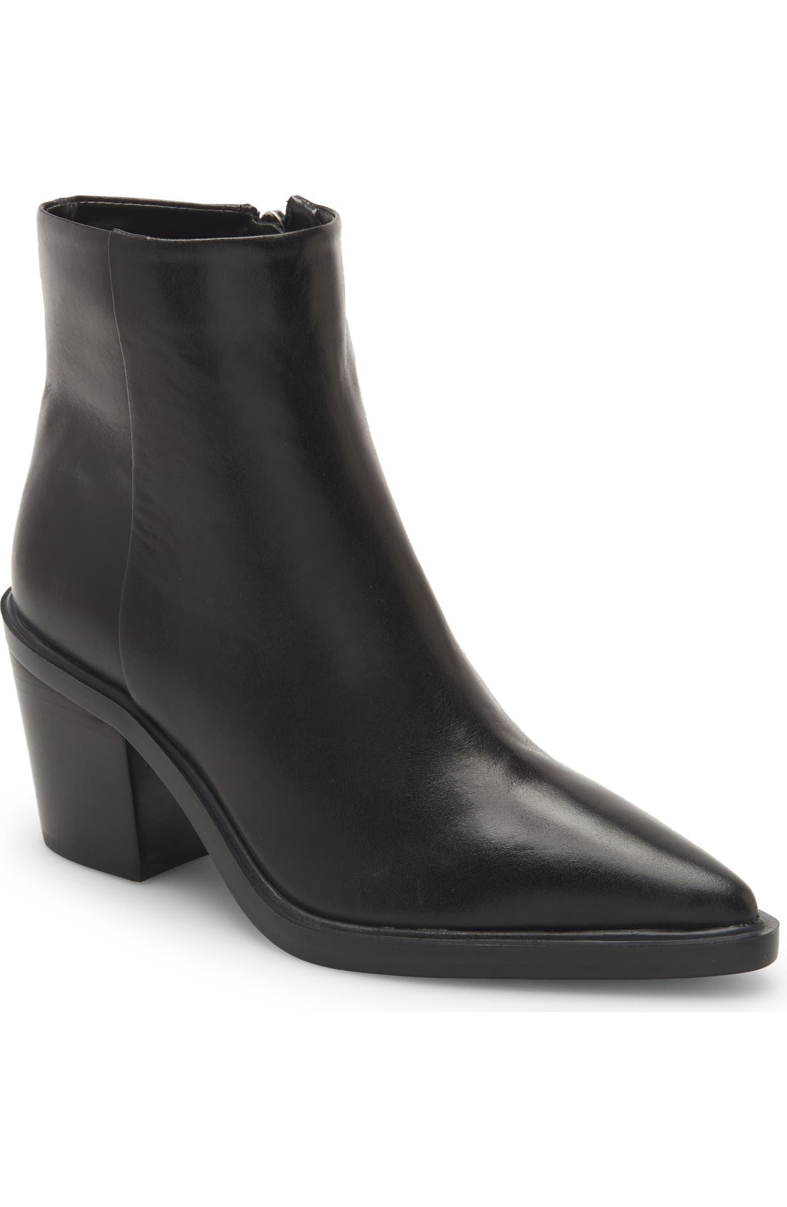 Vince Camuto Rinvalla Pointed Toe Leather Bootie (Women) | Nordstrom