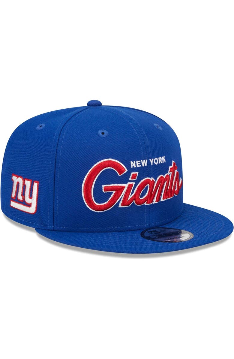 New Era Men's New Era Royal New York Giants Main Script 9FIFTY Snapback Hat, Main, color, Royal