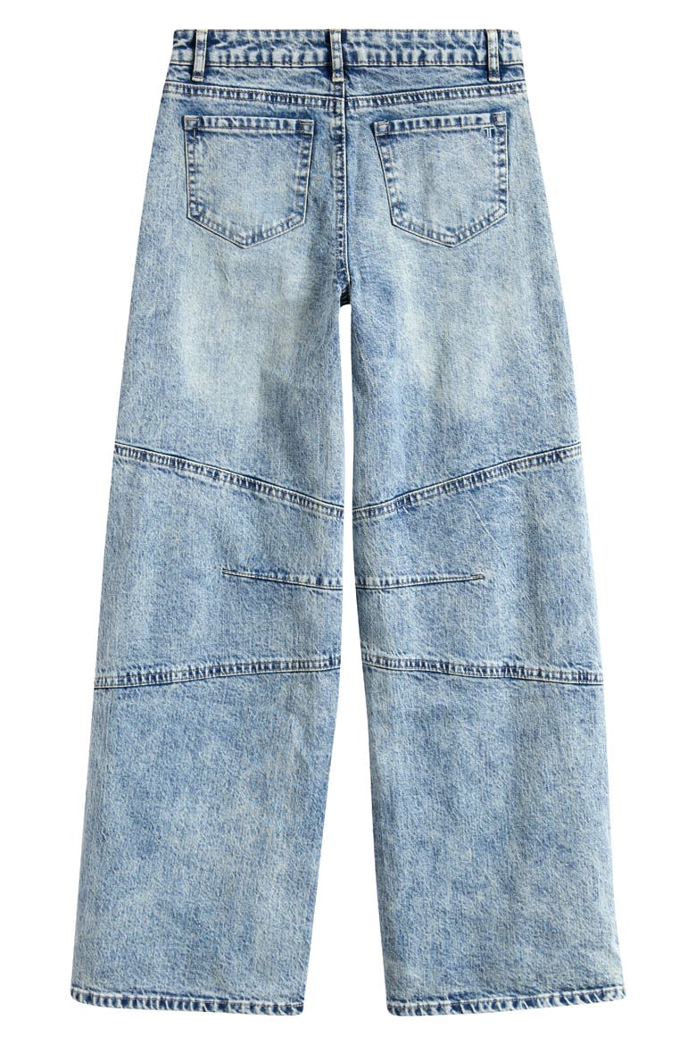Kids' Barrel Leg Jeans, Alternate, color, ACID WASH