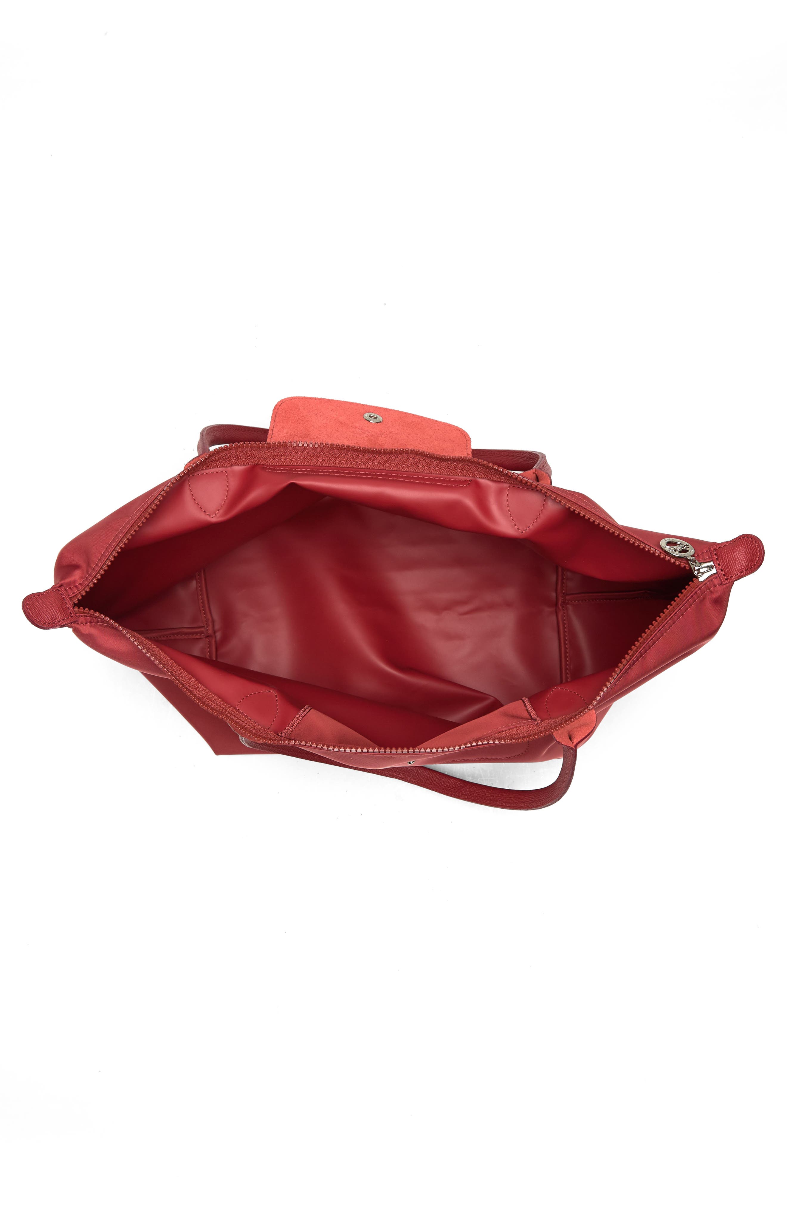 Longchamp Le Pliage Leather Trimmed Shoulder Tote, Alternate, color, 