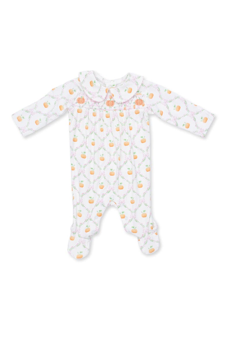 Kids' Smocked Footie, Main, color, IVORY
