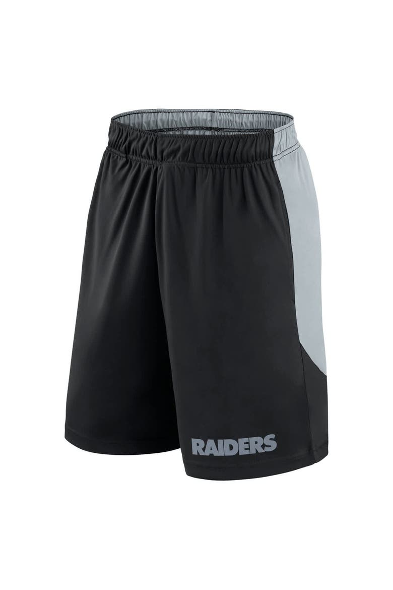 Men's Fanatics Black/Silver Las Vegas Raiders Launch Shorts, Alternate, color, Black