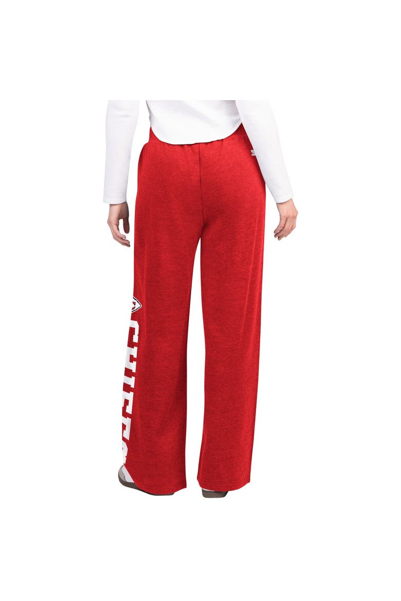 Women's  Starter  Red Kansas City Chiefs Field Wide Leg Sweatpants, Alternate, color, Red
