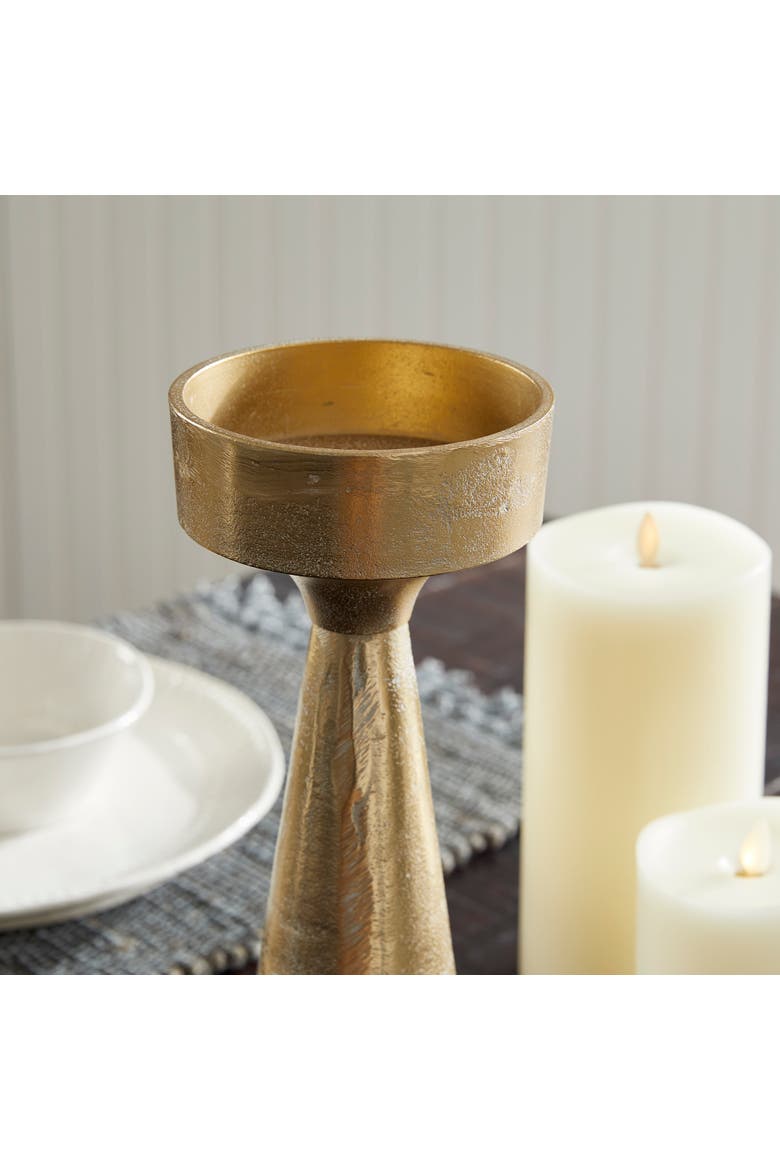 Florence Candle Stand, Alternate, color, Gold