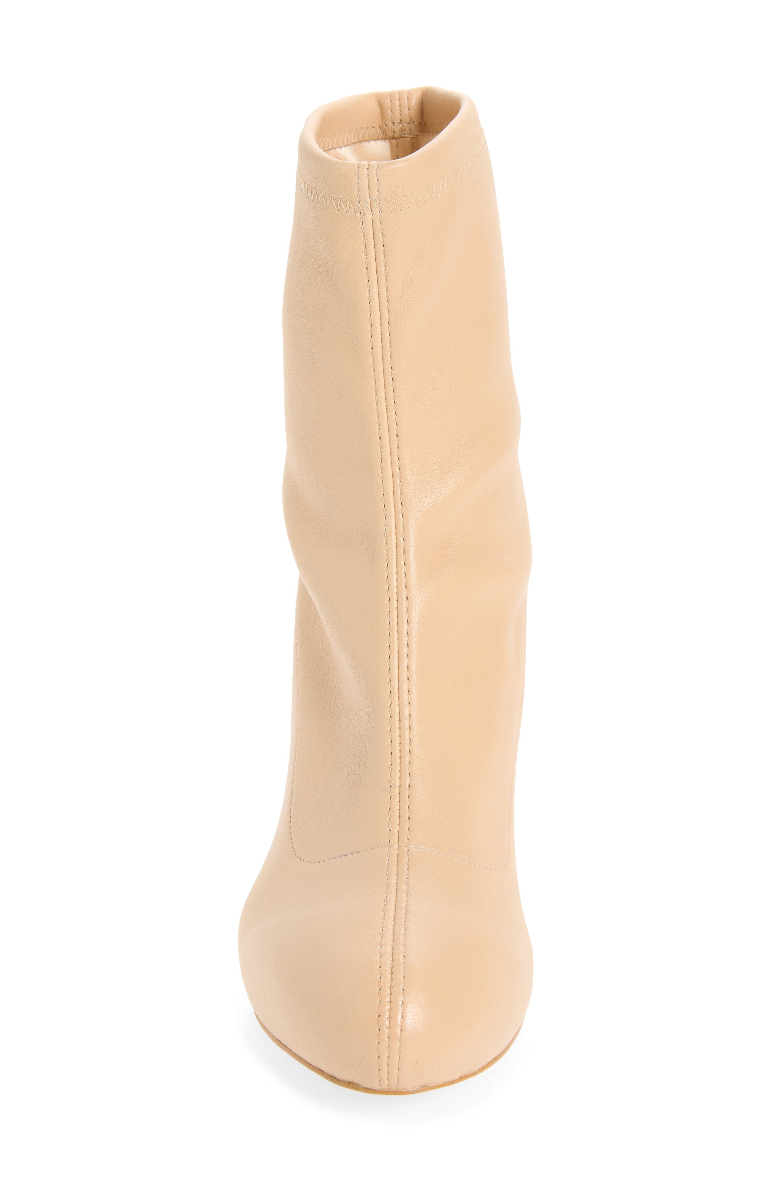 Avenue 60 Leather Sock Bootie, Alternate, color, GOLDEN BEIGE