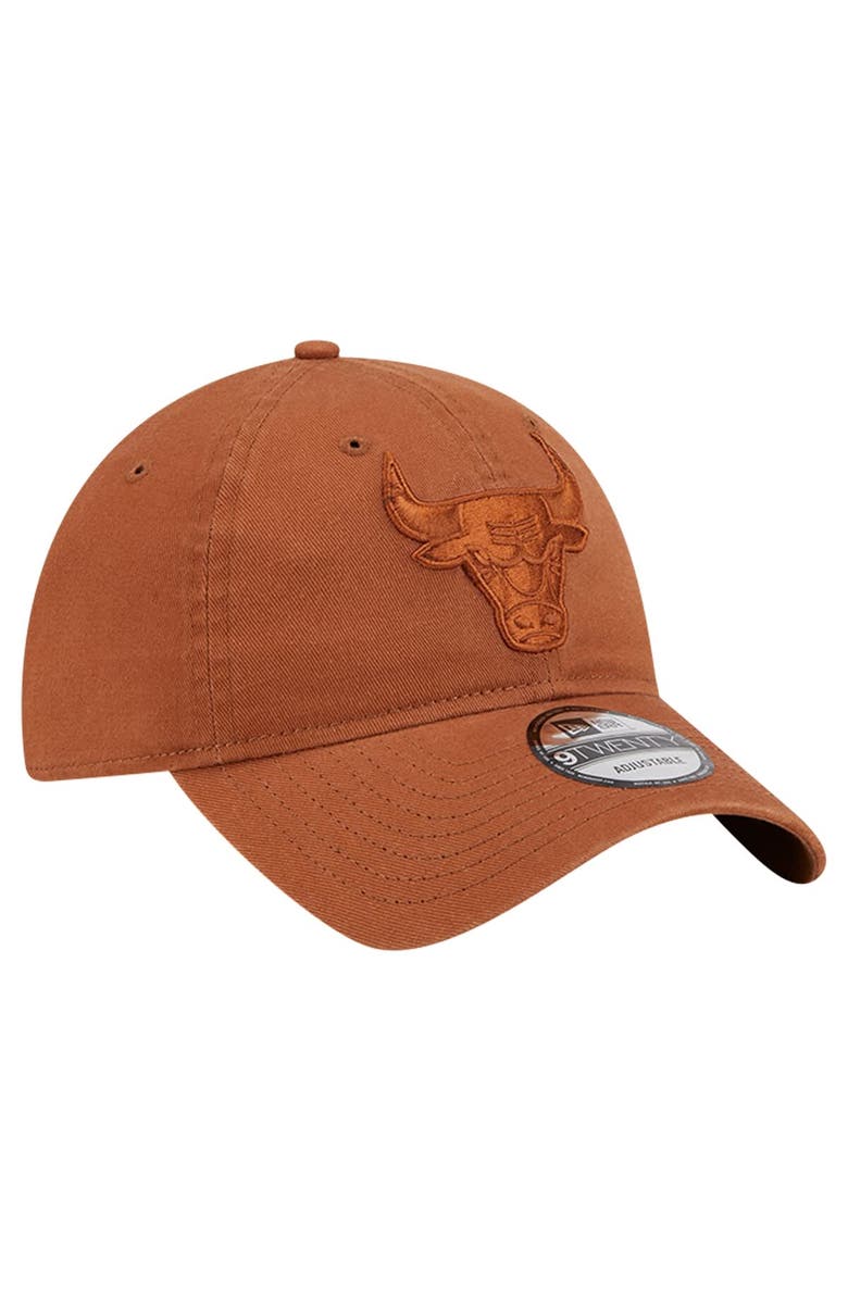 New Era Men's New Era Brown Chicago Bulls Colorpack Tonal 9TWENTY Adjustable Hat, Alternate, color, 