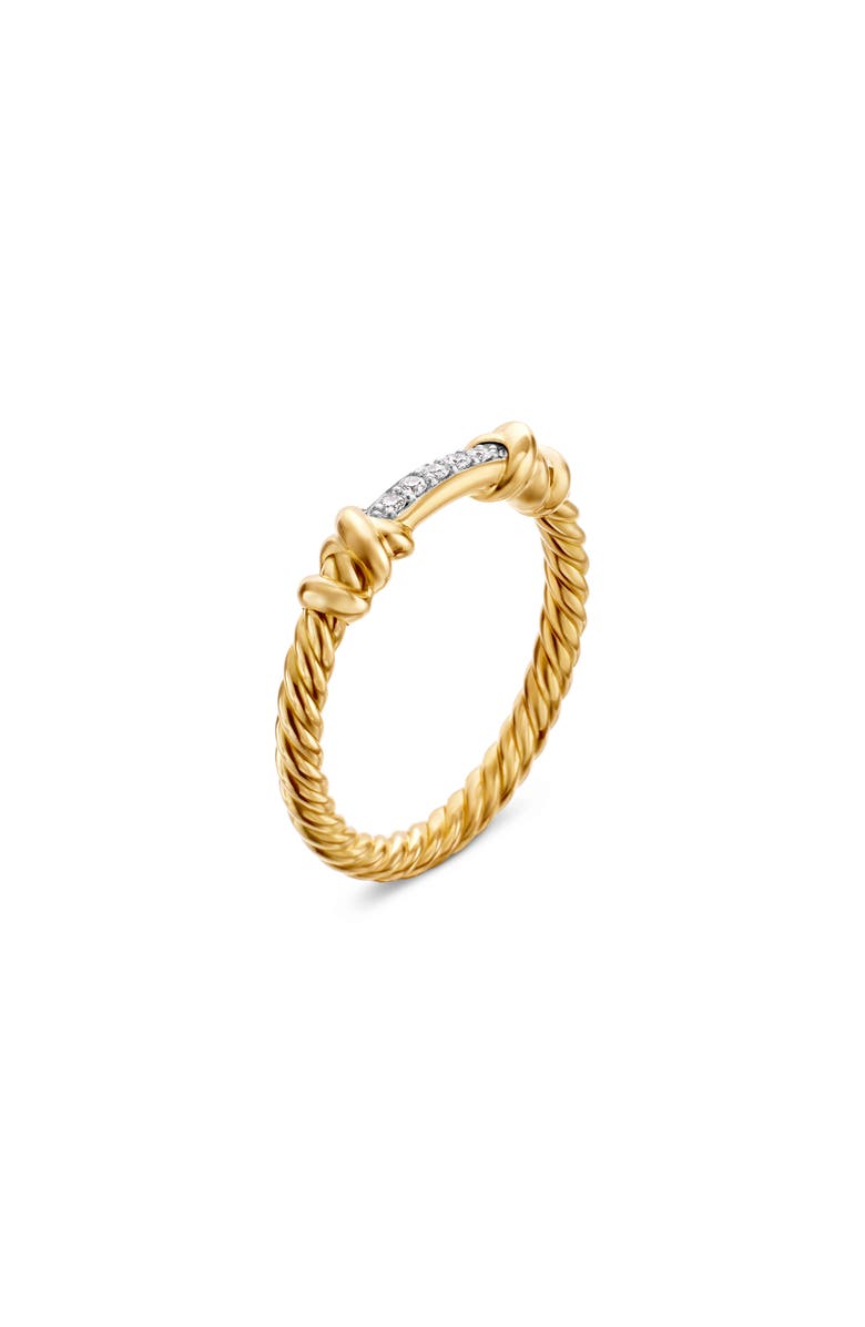 David Yurman Petite Helena Diamond Ring, Alternate, color, Diamond/ Yellow Gold