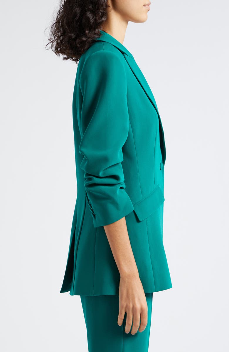 Cinq à Sept Cheyenne Ruched Sleeve Blazer, Alternate, color,