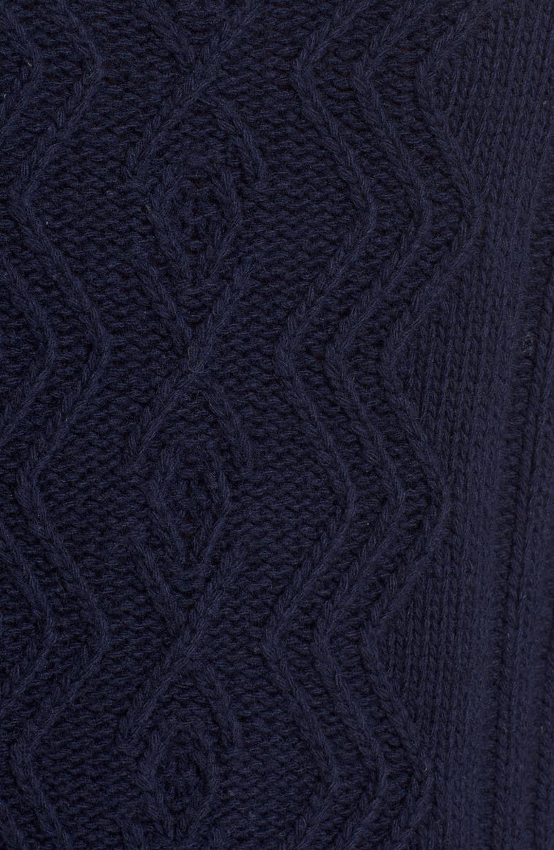 Moncler Braid Knit Wool & Cashmere Turtleneck Sweater, Alternate, color, 