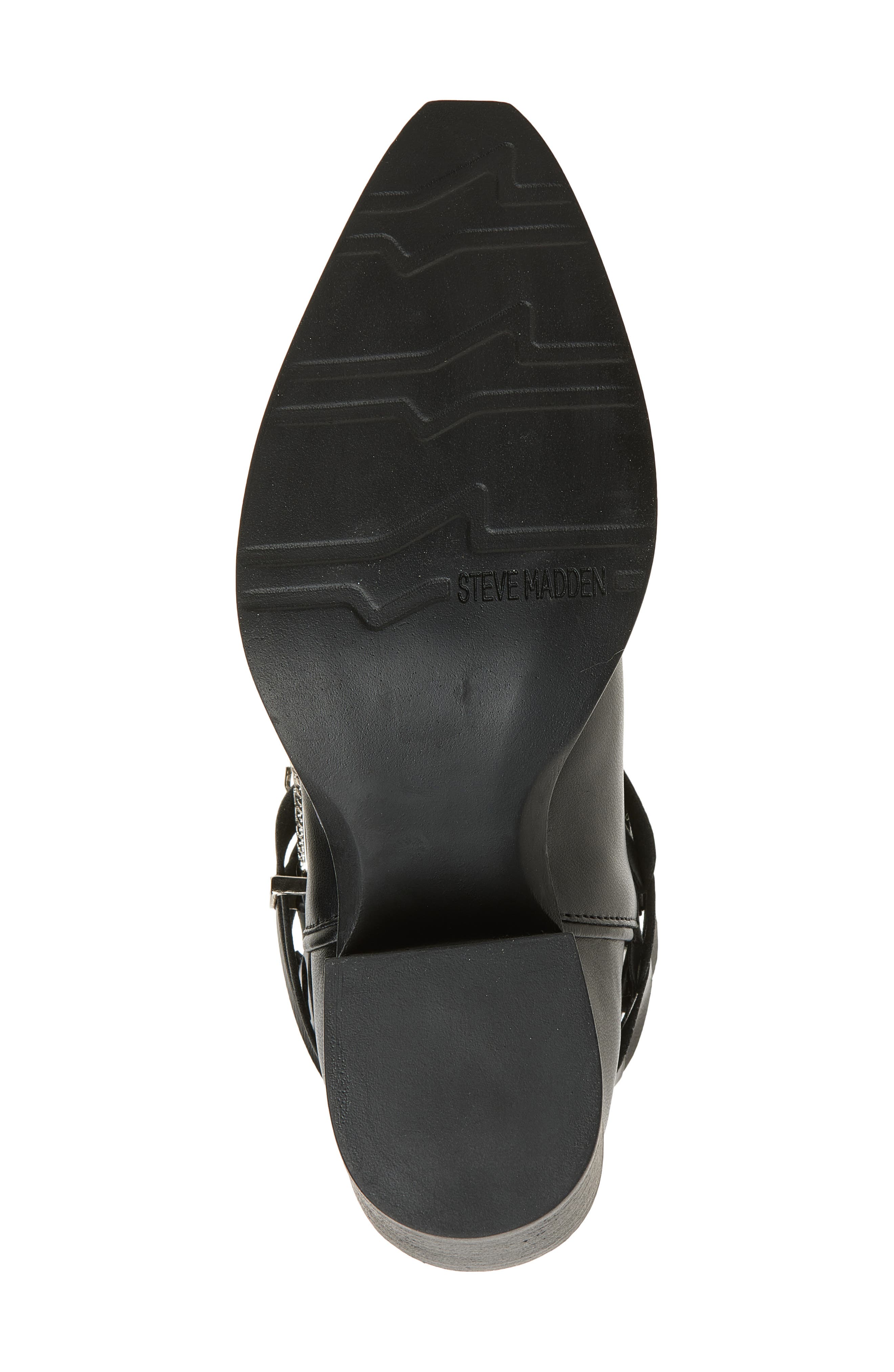 Steve Madden Ames Western Boot, Alternate, color, Black Leather