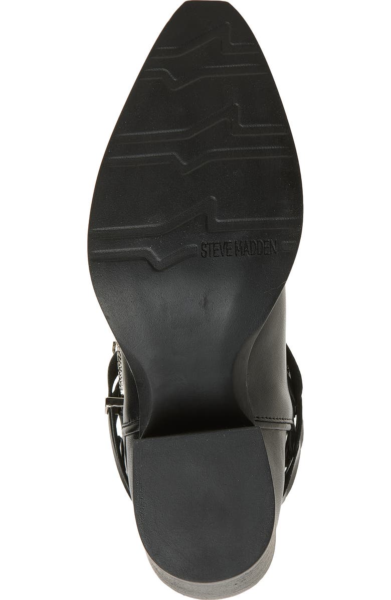 Steve Madden Ames Western Boot, Alternate, color, Black Leather