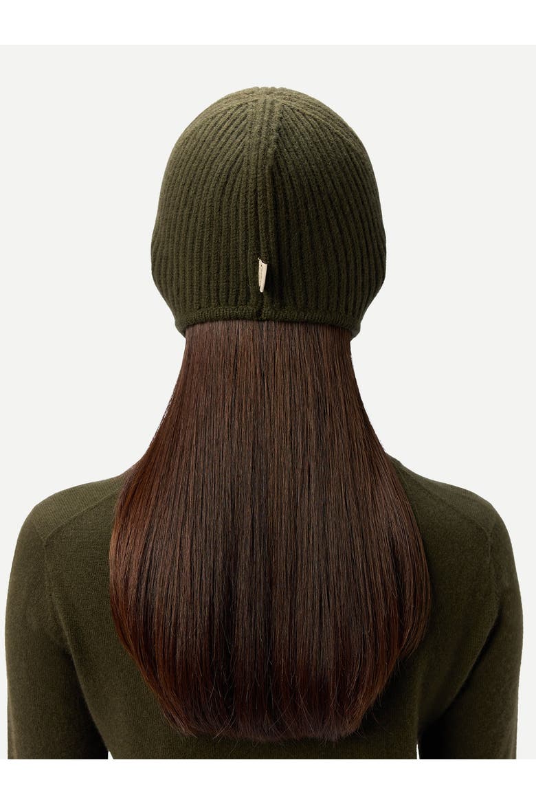 Knitted Aviator Cap, Alternate, color, avocado