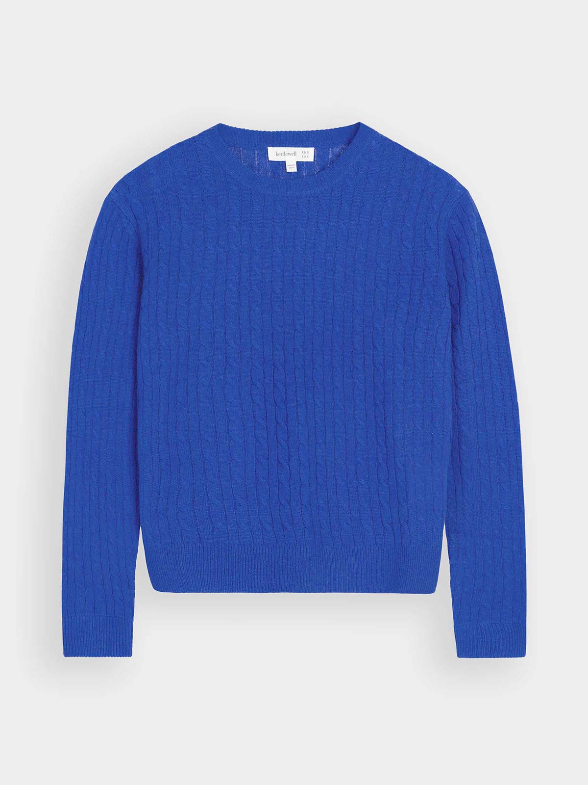 Cable Cashmere Blend Crew Neck Sweater - image 4