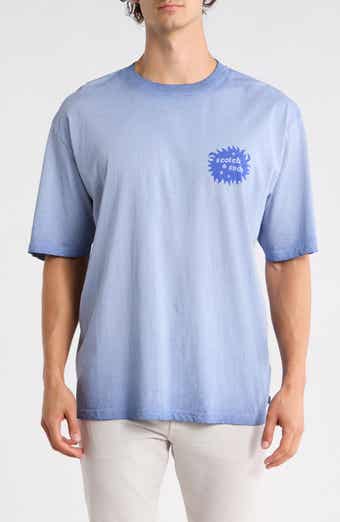 Scotch & Soda Artwork Loose Fit Cold-Dyed T-Shirt