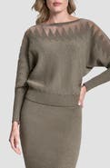 DKNY Illusion Rib Boatneck Sweater