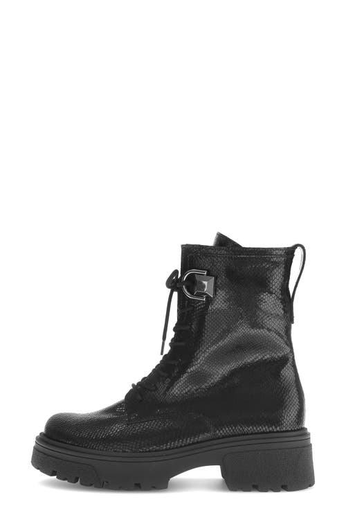 Gabor Chukka Lug Bootie In Black