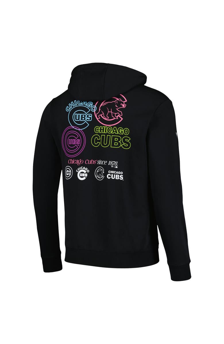 LEVELWEAR Men's Levelwear Black Chicago Cubs Podium Vintage Pullover Hoodie, Alternate, color, 
