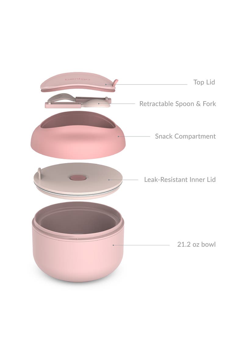 Bento Bowl Lunch Box Set, Alternate, color, BLUSH