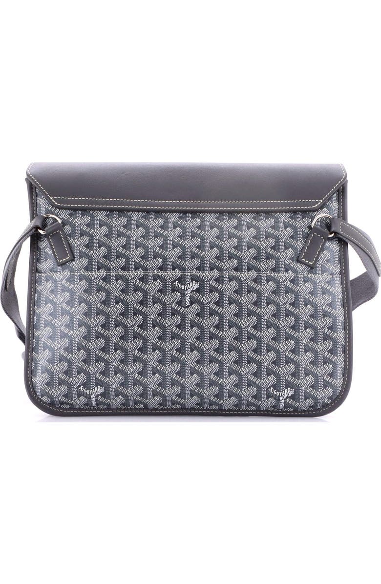 Pre-Owned Goyard Coursier Messenger Bag Coated Canvas and Leather, Alternate, color, Gray