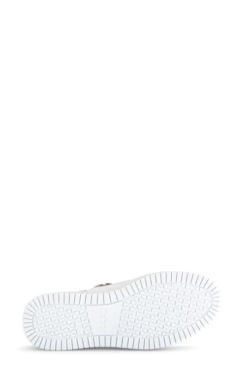 Gabor Lace-up Platform Sneaker In White