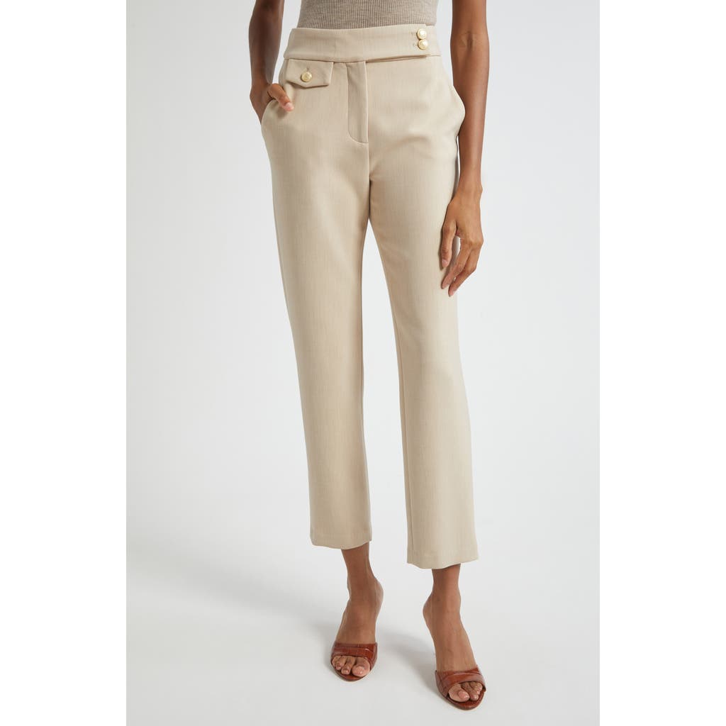 Veronica Beard Renzo Crop Trousers In Neutral