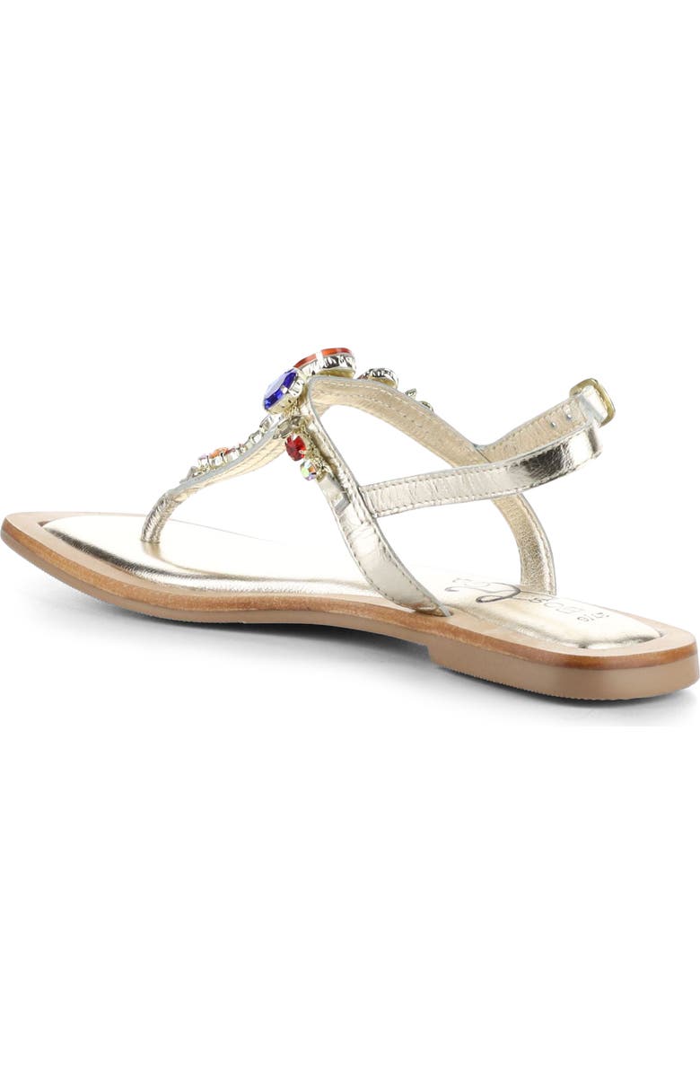 Bos. & Co. Otu Sandal, Alternate, color, Gold Leather/Jewels