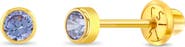 In Season Jewelry 14k Tiny Cubic Zirconia Birthstone Earrings