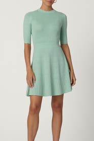 Shoshanna Fine Gauge Shimmer Knit Warren Dress