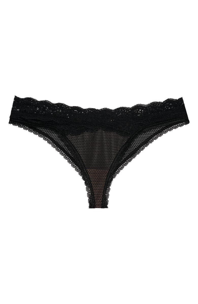 PASSIONATA Brooklyn Tanga, Alternate, color, Black