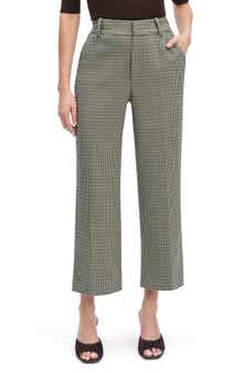 Favorite Daughter Fiona Houndstooth Ankle Straight Leg Pants