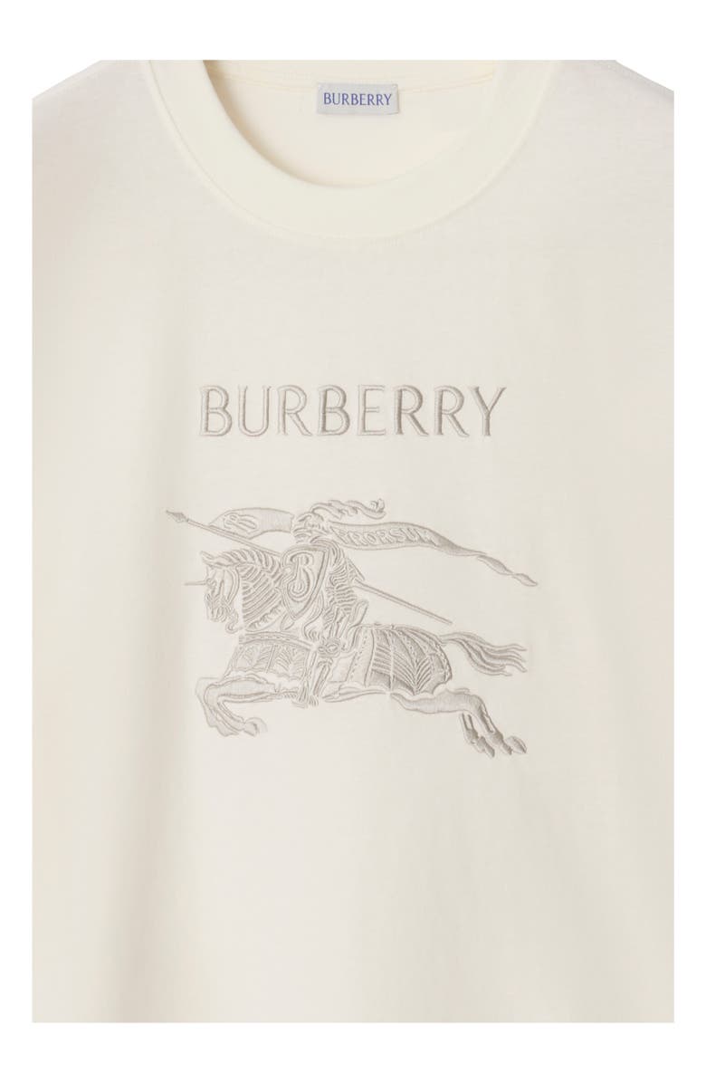 Burberry Knight Cotton T-shirt, Alternate, color, Chalk White