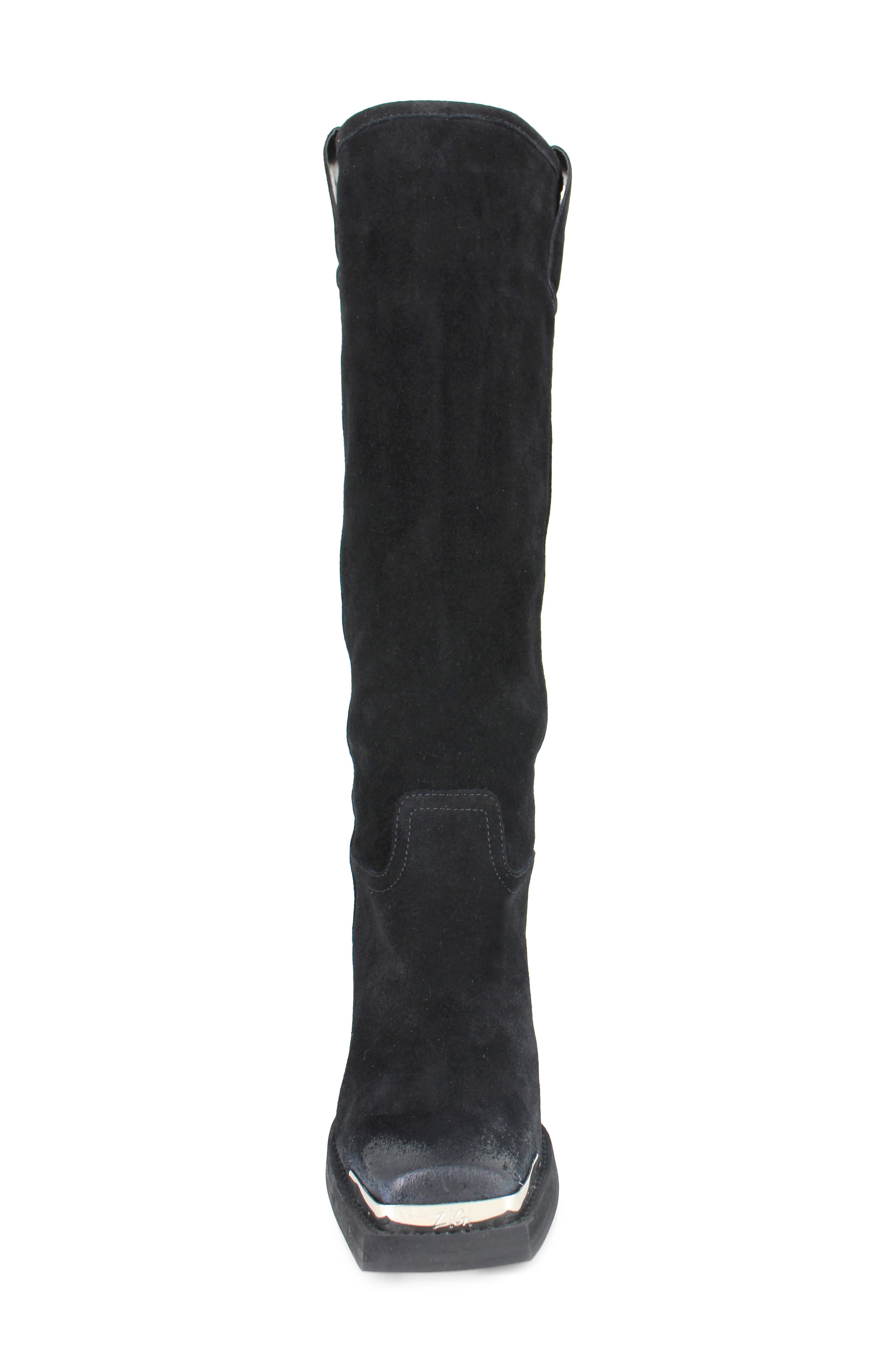 ZIGI Joshana Knee High Boot, Alternate, color, Black Suede