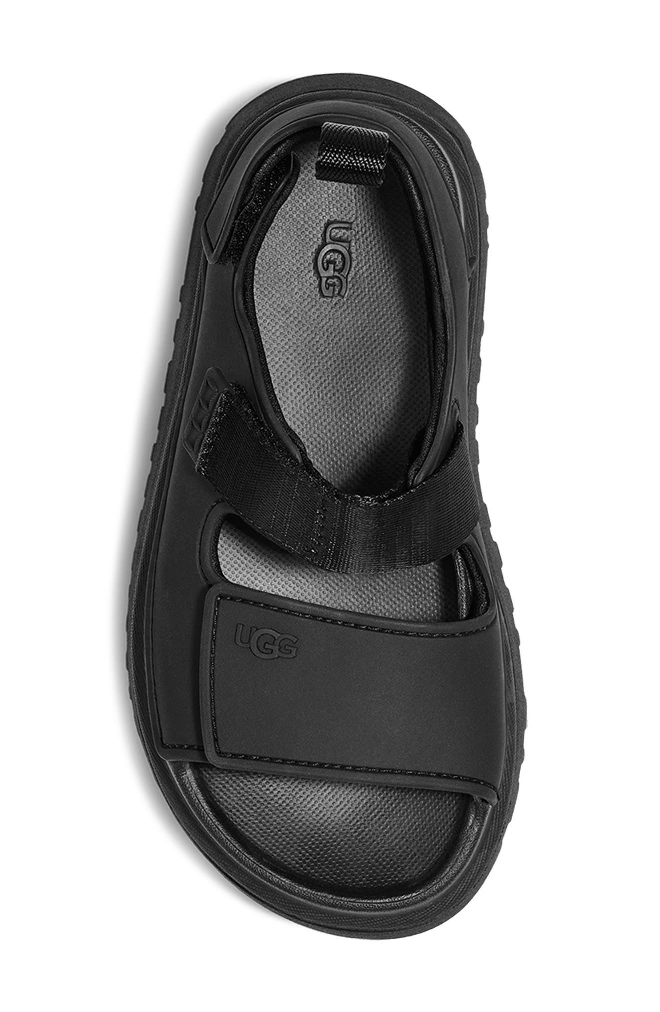 UGG<sup>®</sup> Kids' Goldenglow Water Friendly Slingback Sandal, Alternate, color, Black