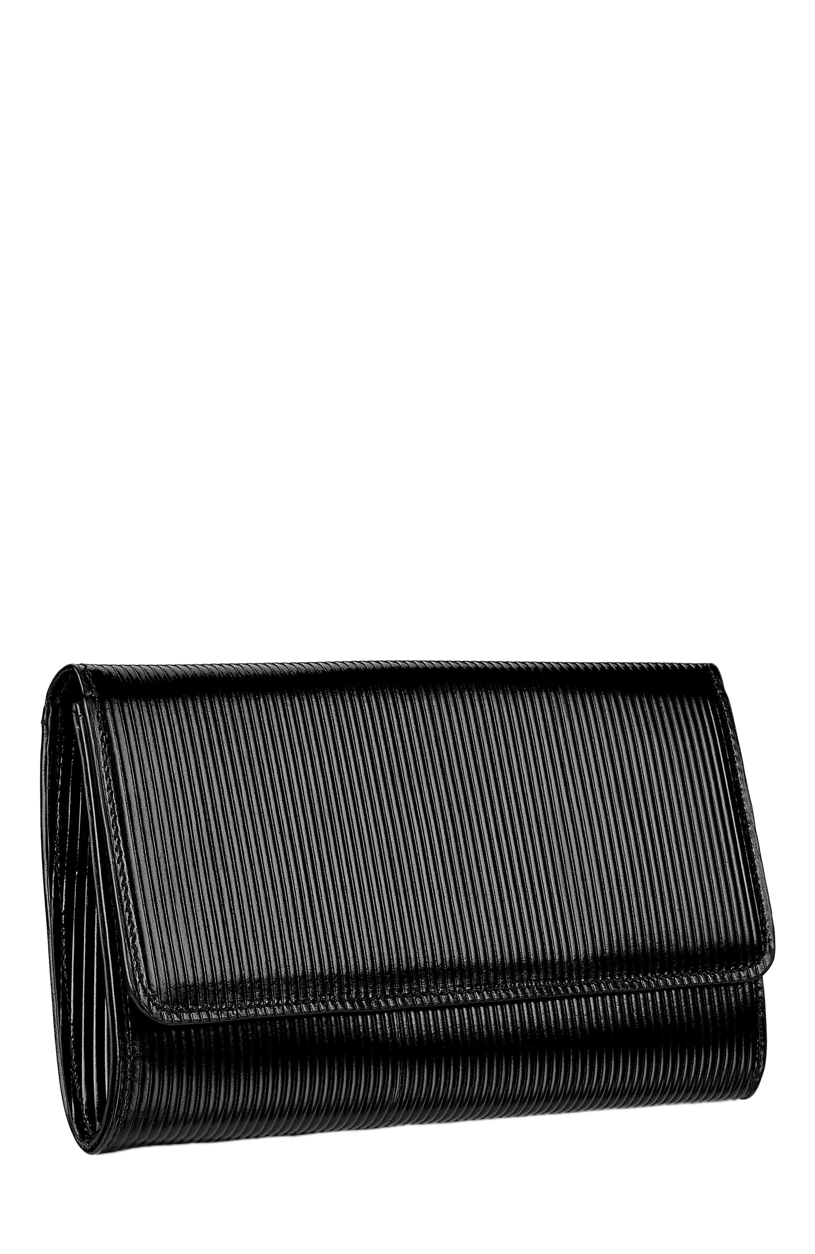 GiGi New York BIANCA CLUTCH, Alternate, color, Black