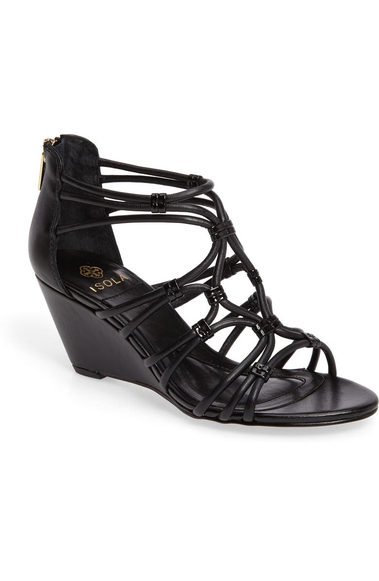 Isolá Floral Strappy Wedge Sandal, Main, color,