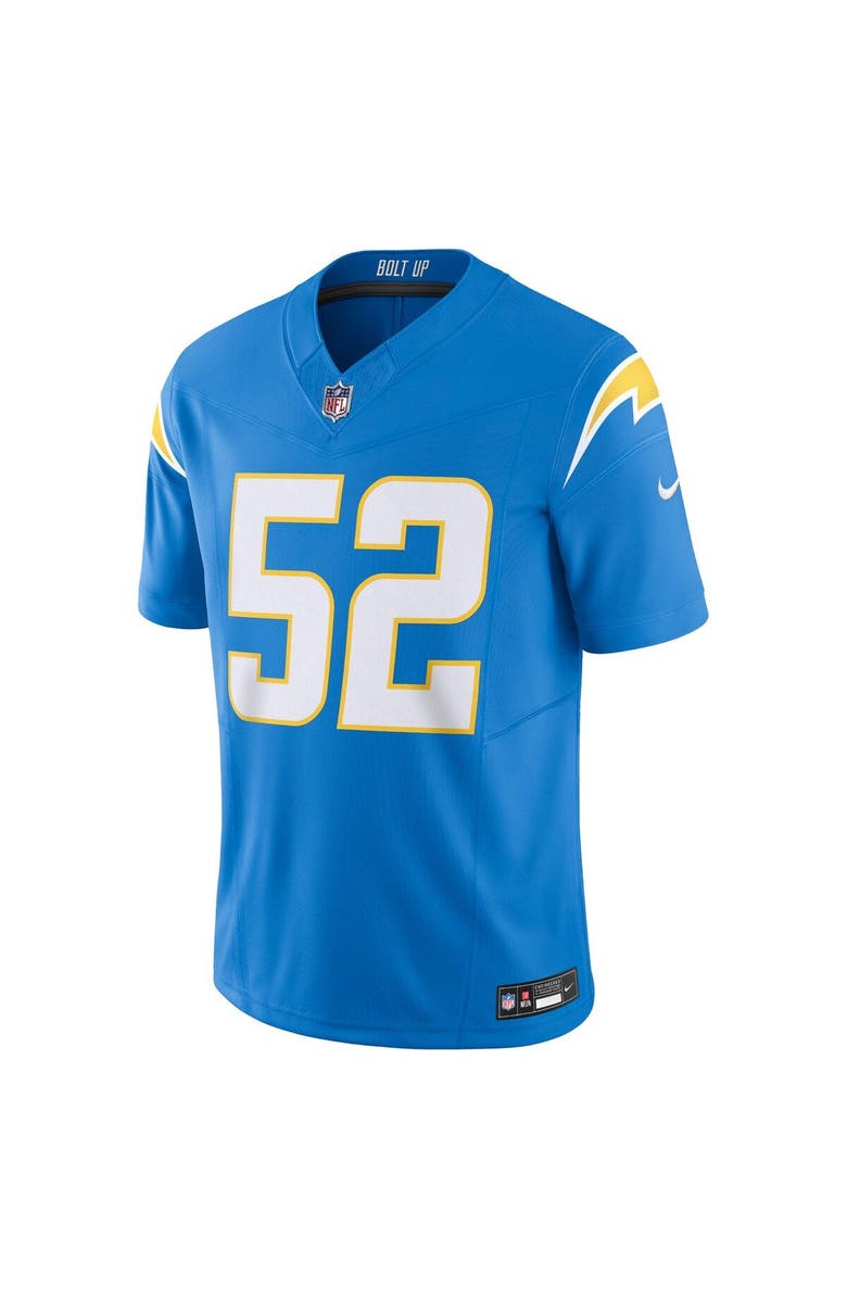 Nike Men's Nike Khalil Mack Powder Blue Los Angeles Chargers Vapor F.U.S.E. Limited Jersey, Alternate, color, 