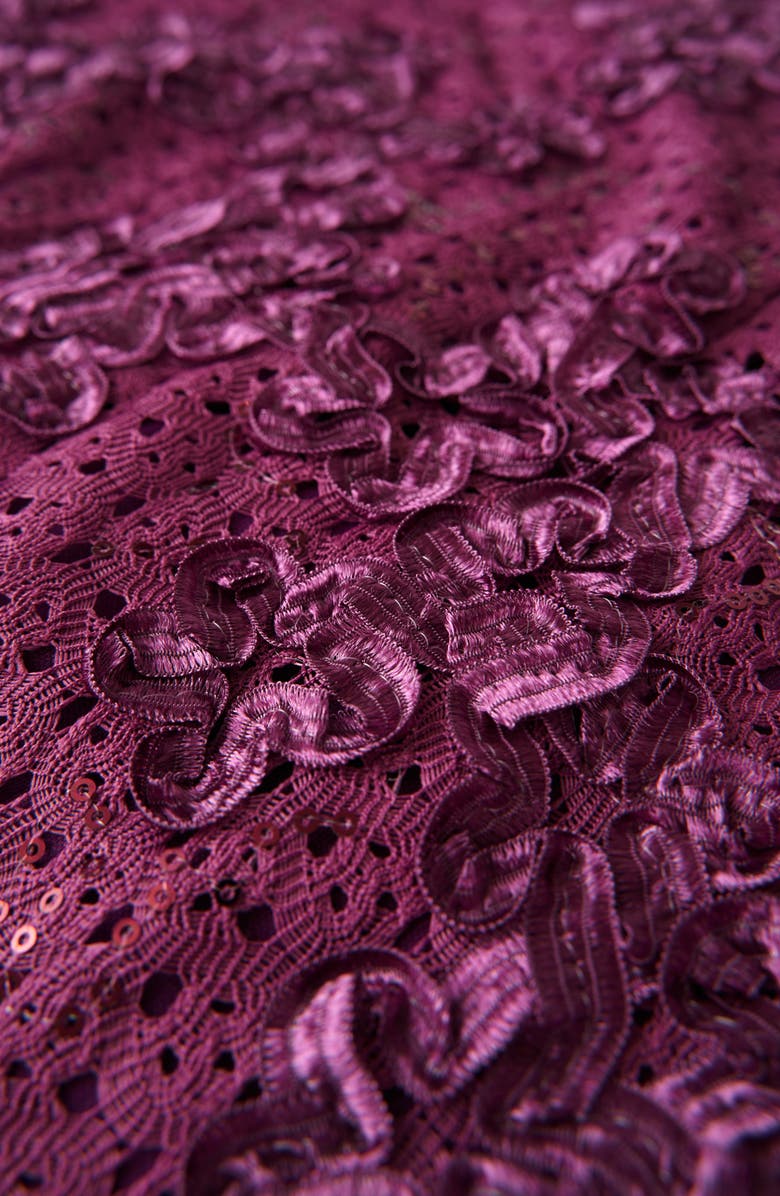 JS Collections Danica Floral Soutache Lace Cocktail Dress, Alternate, color, 