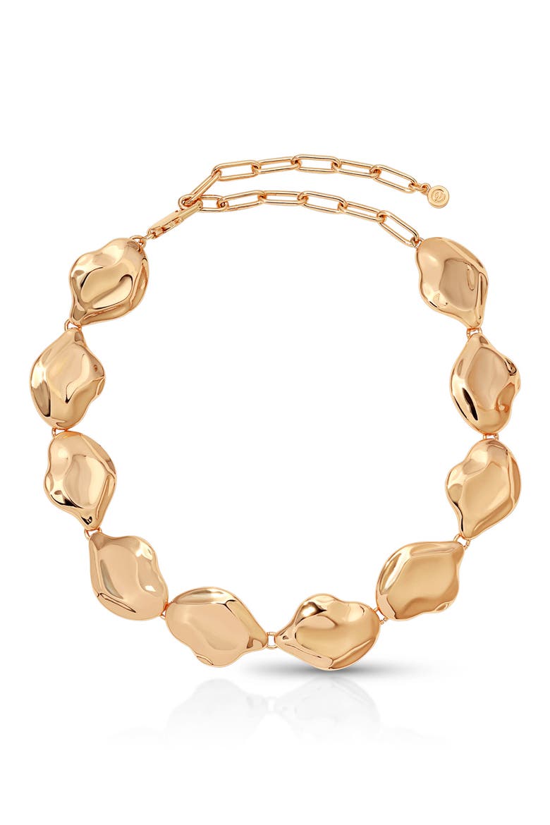 Liquid Luxe Statement Choker Necklace, Main, color, GOLD