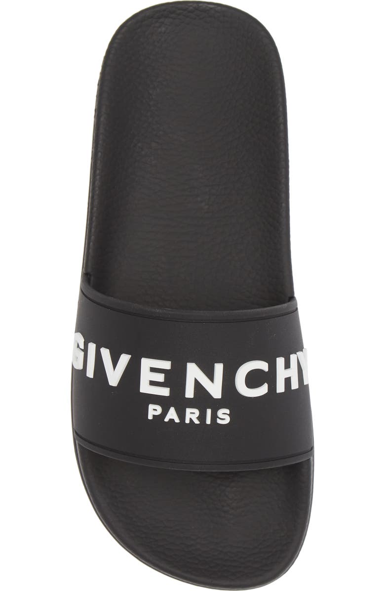Givenchy Logo Slide Sandal, Alternate, color, Black