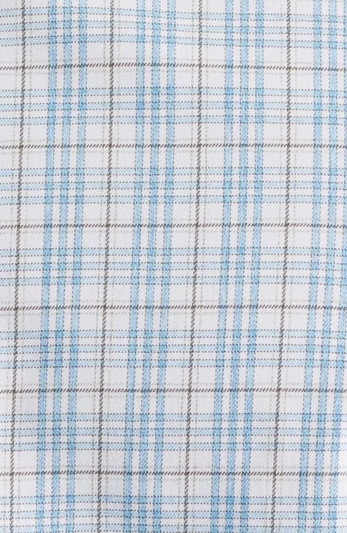Johnnie-o Ferdinand Plaid Performance Button-up Shirt In Blue