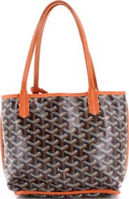 Pre-Owned Goyard Anjou Reversible Tote Coated Canvas Mini